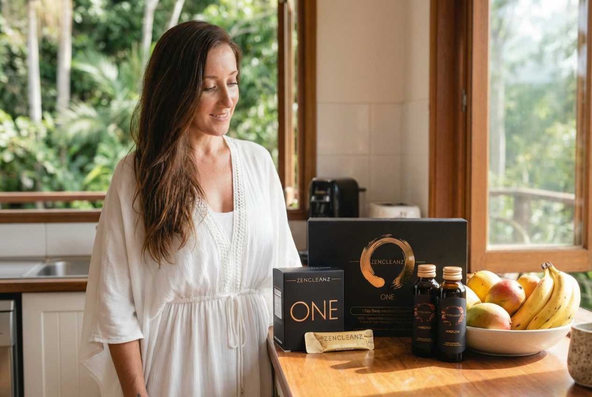Jodie Louise with Zen Cleanz One Detox Products
