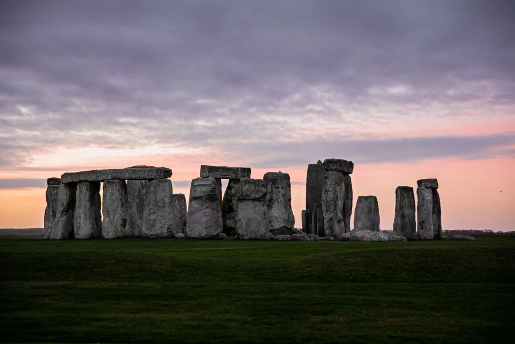Stonehenge at dawn, aligned to the solstices and built across fifteen centuries