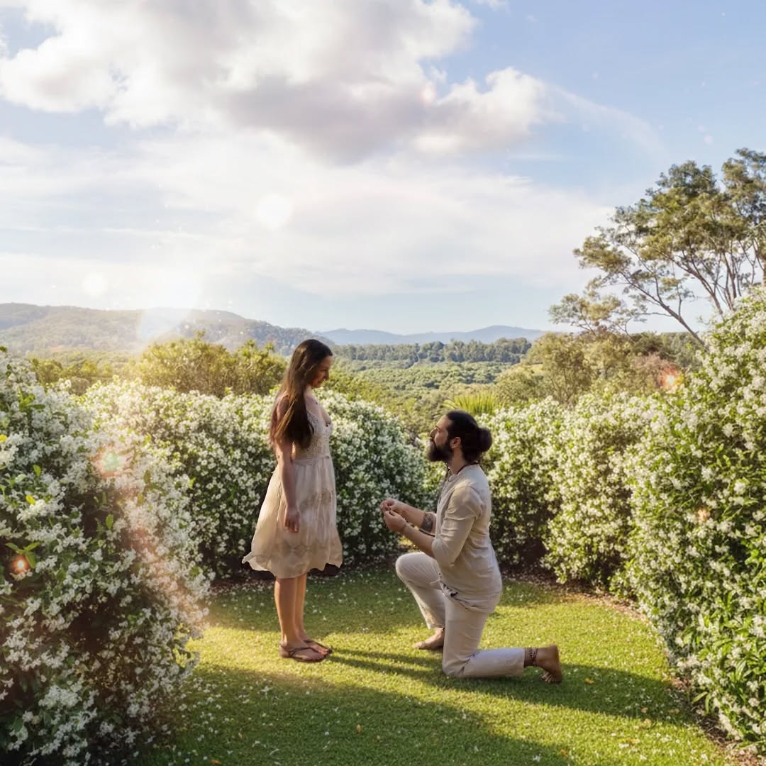 Jodie Louise and her partner at their engagement